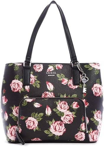 guess black floral bag