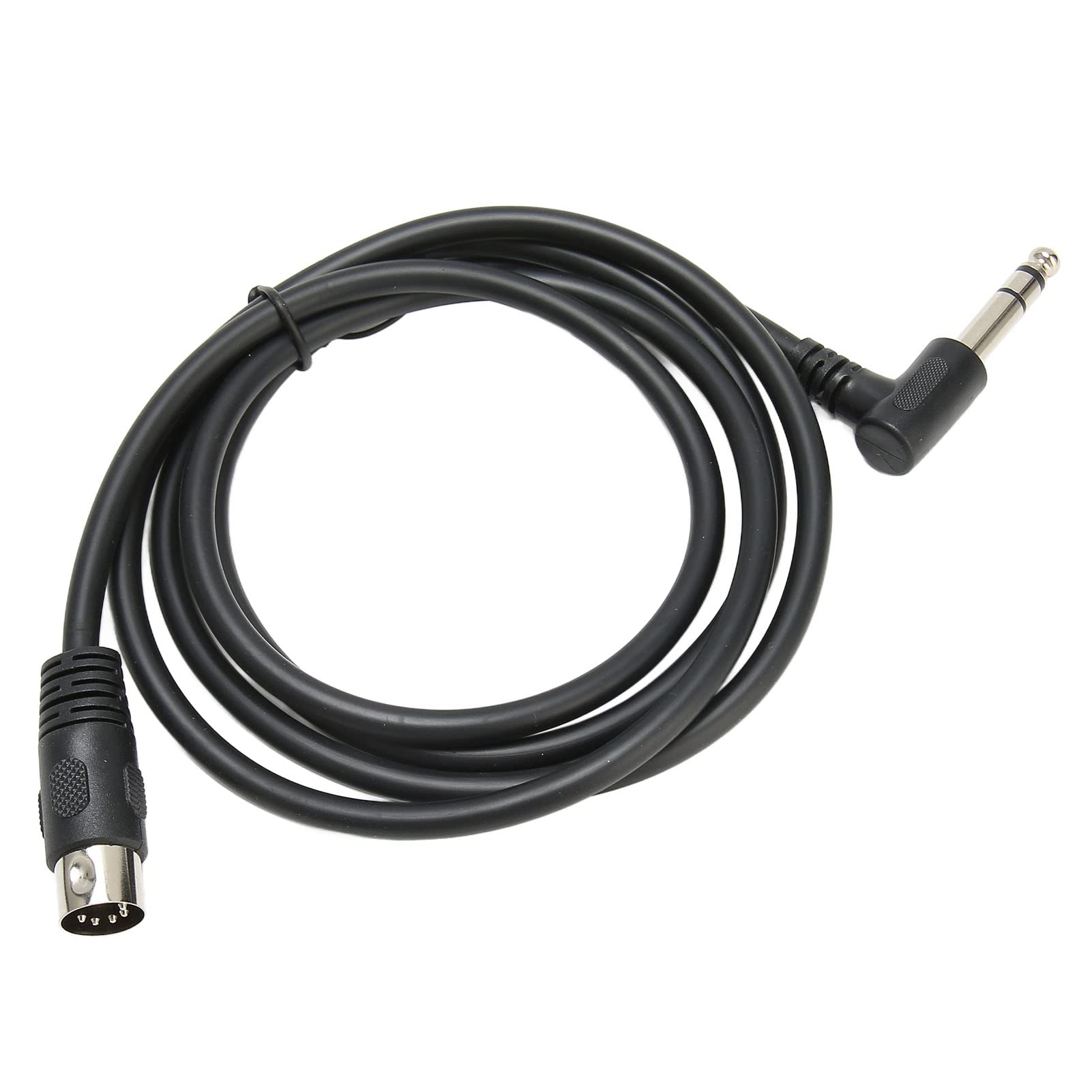 Photo 1 of Goshyda 1/4 Inch to DIN 5 Pin Cable, 90 Degree 6.35mm Male to MIDI 5Pin Male TRS Stereo Audio Cable for Speaker, Amplifier, Mixer, MIDI Keyboard, 4.9ft