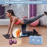 flintronic Yoga Knee Pad 2PCS Non-Slip TPE Mat for Knees Elbows Ankles Blue view 6