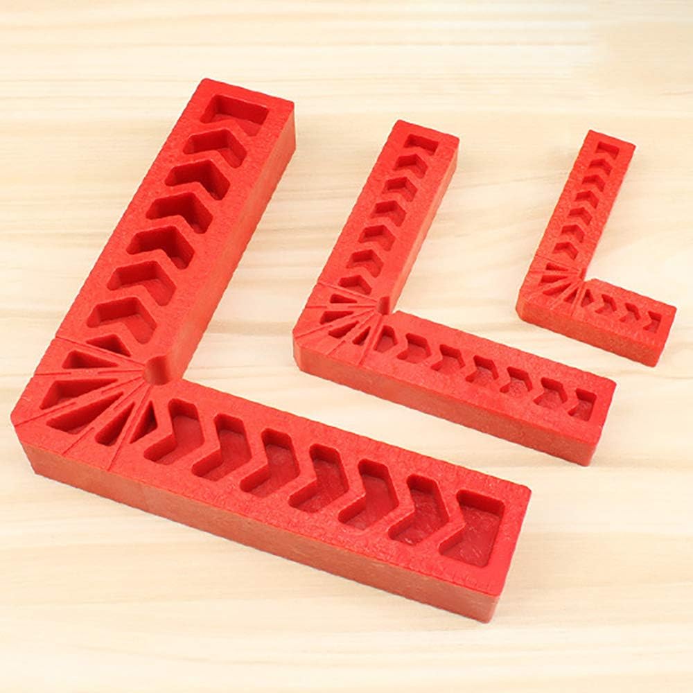 POFET 4pcs 90 Degree Positioning Clamp L Type Right Angle Clamps Woodworking Tool Auxiliary Locator Plastic Square Ruler Angle Holder for Carpenters DIY Enthusiasts(6inch) - Image 5