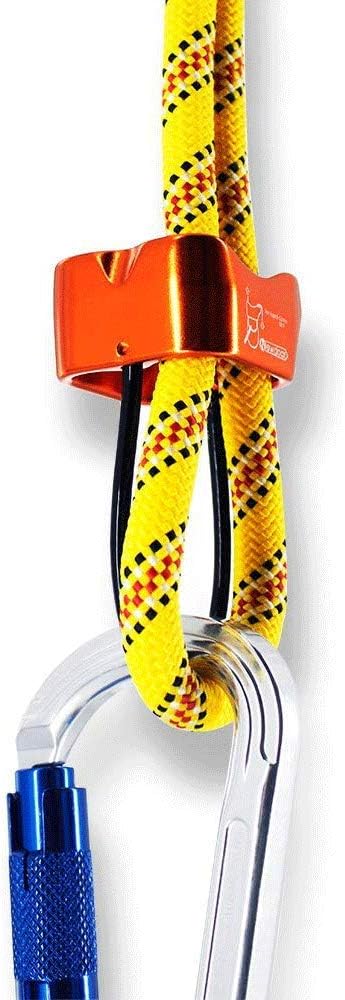 NewDoar Climbing Abseiling Belay Device Professional ATC Rappelling Descender 25KN V-grooved Safety Equipment (Orange) : Sports & Outdoors