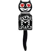 Kit Cat Klock Classic Black Lady with Heart Eyes