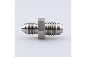 AC PERFORMANCE Stainless Steel -3 AN Male Flare to -4 AN Male Thread Union Brake Hose Fitting Adapter