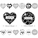 JPSOR Thank You Stickers, 1.5inch Assorted Heart and Round Shape Adhesive Label Stickers for Baby Shower, Wedding, Birthday, Party (2 Rolls, 600ct) (600)