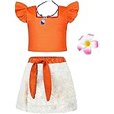 AmzBarley Girls Princess Costume Skirt Sets Birthday Party Dress up Toddler Kids Christmas Cosplay Outfits with Accessories