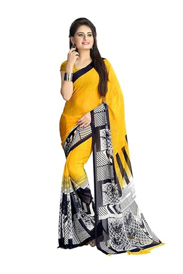 Chiffon Saree with Blouse Piece