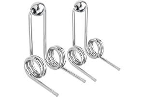 Lekgavd 2pcs Double Return Torsion Springs, Anti-Rust Alloy Hair Curling Replacement Spring for Curling Iron Rod, Hair Rollers Replacement Accessories for Daily, Hairstyling