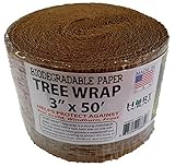 HORT Paper Tree Wrap 3" x 50' roll, Commercial Grade