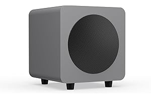 Kanto SUB6 Sealed Powered Subwoofer | 200W Peak Power | 6” Woofer | Quick & Accurate Bass | Ultra-Compact Design | Matte Grey