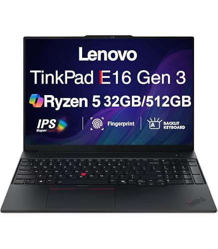 Amazon.com: Lenovo Thinkpad E16 Business Laptop 16.0