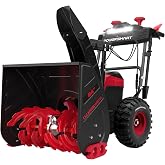 PowerSmart Cordless Electric Snow Blower, 24 Inch 80V Battery Powered Snow Thrower with LED Lights/Battery and Charger (Not Included)