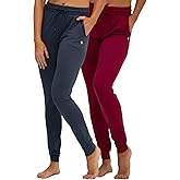 DEVOPS Women's Yoga Jogger Pants with Side Pocket Sweatpants