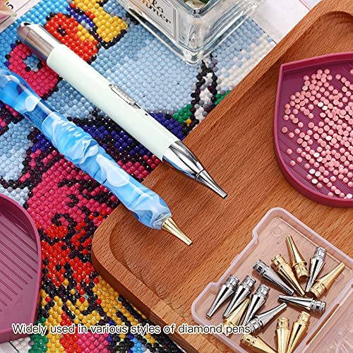 16 Pieces Stainless Steel Metal Tip for Diamond Painting Pen Diamond
