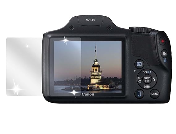 dipos I 6X Schutzfolie klar passend für Canon Powershot SX530 HS Folie Displayschutzfolie