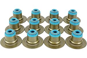 DNJ VSS1105 Valve Stem Seal for 2002-2012 Dodge, Jeep, Mitsubishi, Ram 1500, Commander, Dakota 3.7L V6 12V SOHC 226cid