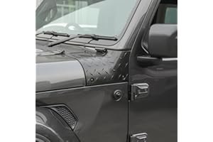 Hoolcar Cowl Body Armor Outer Corner Guards Hood Guard Cover Compatible with 2018-2023 Jeep Wrangler JL JLU & Gladiator JT, Compass Style
