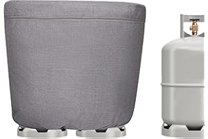 JYSILIYH RV Propane Tank Cover,Camper Propane Tank Cover,Heavy Duty Waterproof Anti UV Polyester Double 40 LB Propane Tank Cover for Camper RV Trailer,RV Trailer Camper Covers Lp Tank Cover,Weather Resistant