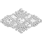 Dainty Clear Austrian Crystal Flower Brooch Lapel Pins for Women Lady Bridal Delicate Vintage Brooches Pin for Dresses Suit Wedding Party Fashion Trendy Jewelry