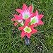 outdoor solar flowers，Solar Garden Outdoor Decorative Landscape Lily Flower Light Color Changing Energy Saving LED Lamp