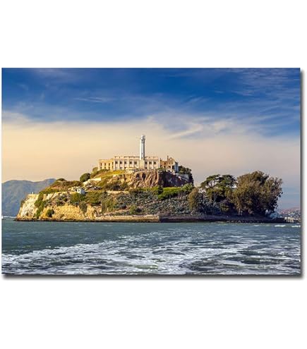 Alcatraz Island San Francisco Refrigerator Magnet - 2.5 X 3.5 Inch Travel Souvenir