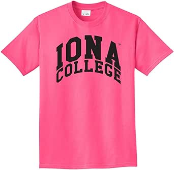 Amazon.com : Campus Merchandise NCAA Iona Gaels Arch Neon T-Shirt, Neon Pink, 3X-Large : Clothing