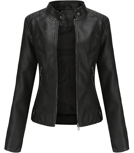 Bow Leather Jacket，Retro Bow Print PU Leather Coat Women Korean