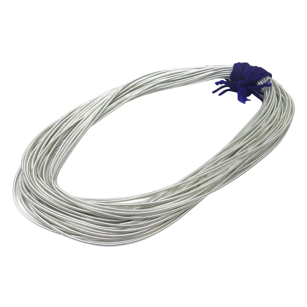 Decorative Bullion Metallic Silver Wire Rough Purl Bullions Thread By 100 Grams