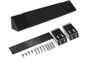 LCGAOYA Black Adjustable Fireplace Hood for 28 to 48" Fireplace Hood Heat Shield Equipped with Insulation Cotto