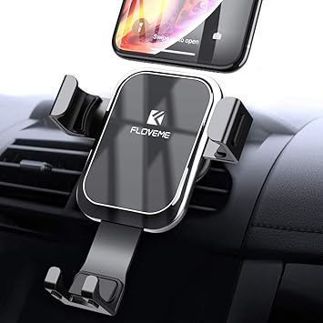 FLOVEME Handyhalter Fürs Auto, KFZ Schwerkraft Lüftungsschlitz Handyhalterung Für iPhone XS MAX/XS/XR/X/8/7/6P, Samsung S9/S8