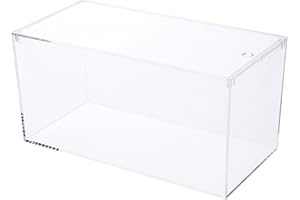 Pioneer Plastics 083CAQUA Clear Micro Habitat Terrarium, Tarantula Enclosure, Desktop Aquarium, 7.75" W x 3.75" D x 3.75" H