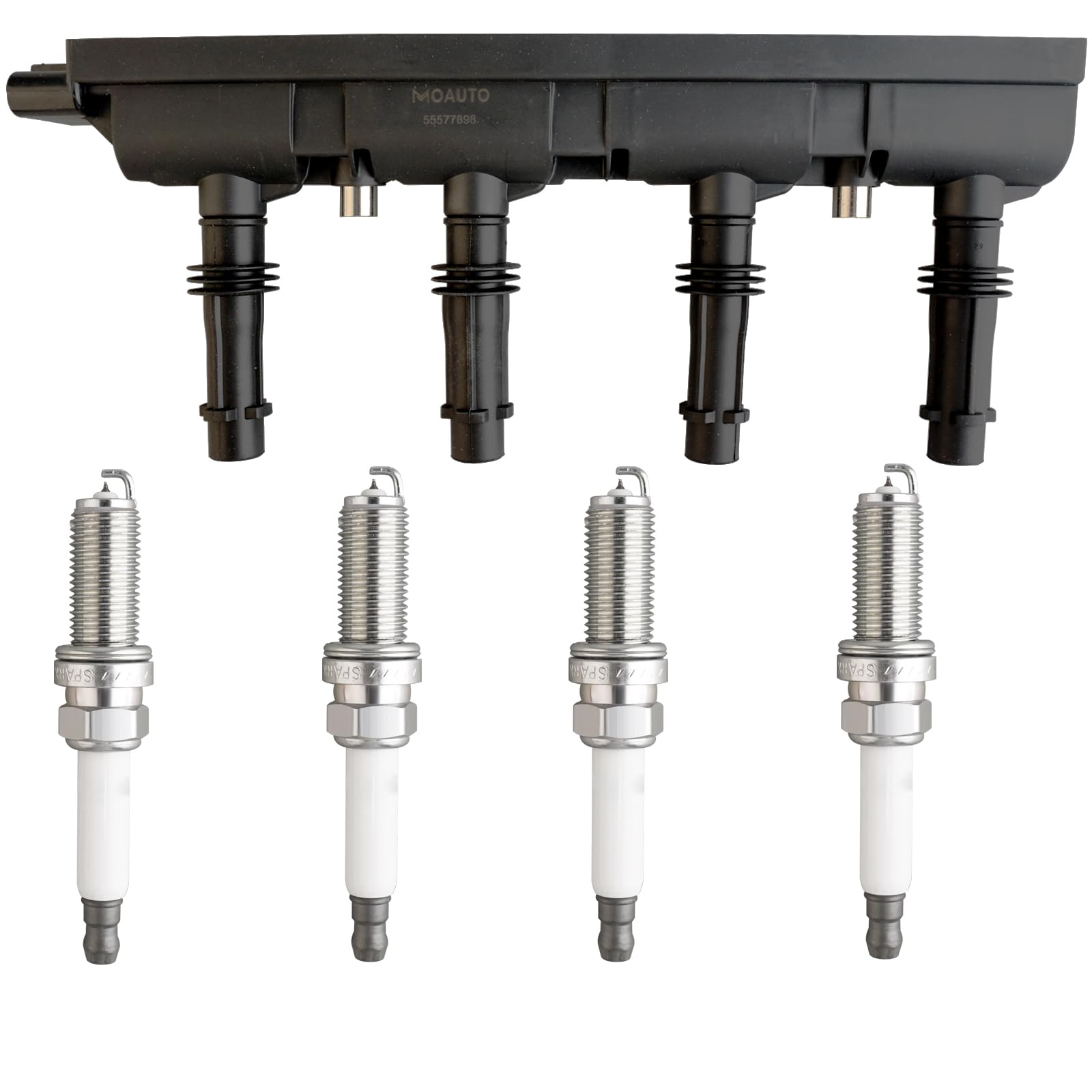 MOAUTO Ignition Coils UF669 55577898 & 4 PCS