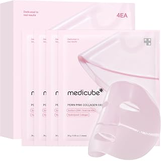 medicube Jelly Gel Mask with Salmon DNA PDRN Pink Collagen, Plump & Hydrate | Overnight Face Mask for Glass Glow Skin - Hydra