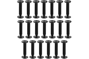 Savagrow 20 Sets M3 x 16mm Black Binding Post Screws Hex Drive Rivet Socket Binding Bolts Fastener Bolts Cap Nuts