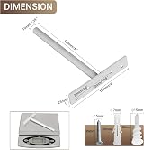 Sayayo EJY8006W-8P Floating Shelf Bracket 8P Matte White 150mm Concealed view 4
