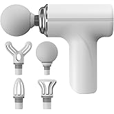 ZEOEZHBI Thanksgiving & Christmas Gift Pick, Mini Massage Gun Deep Tissue, Electric Muscle Back Massage Gun, Small Travel Handheld Massagers, Neck Massager for Pain Relief, White