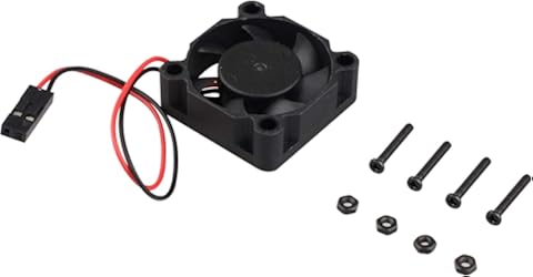 JYOPTO Carcasa de aleación de aluminio con ventilador compatible con Raspberry Pi 4B Raspberry Pi 4 modelo B (no incluye Raspberry Pi Board) (negro)