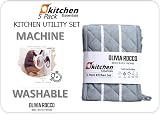 Olivia Rocco 5pc Kitchen Set: Apron, Oven Mitts, Pot Holder, Tea Towels - view 7
