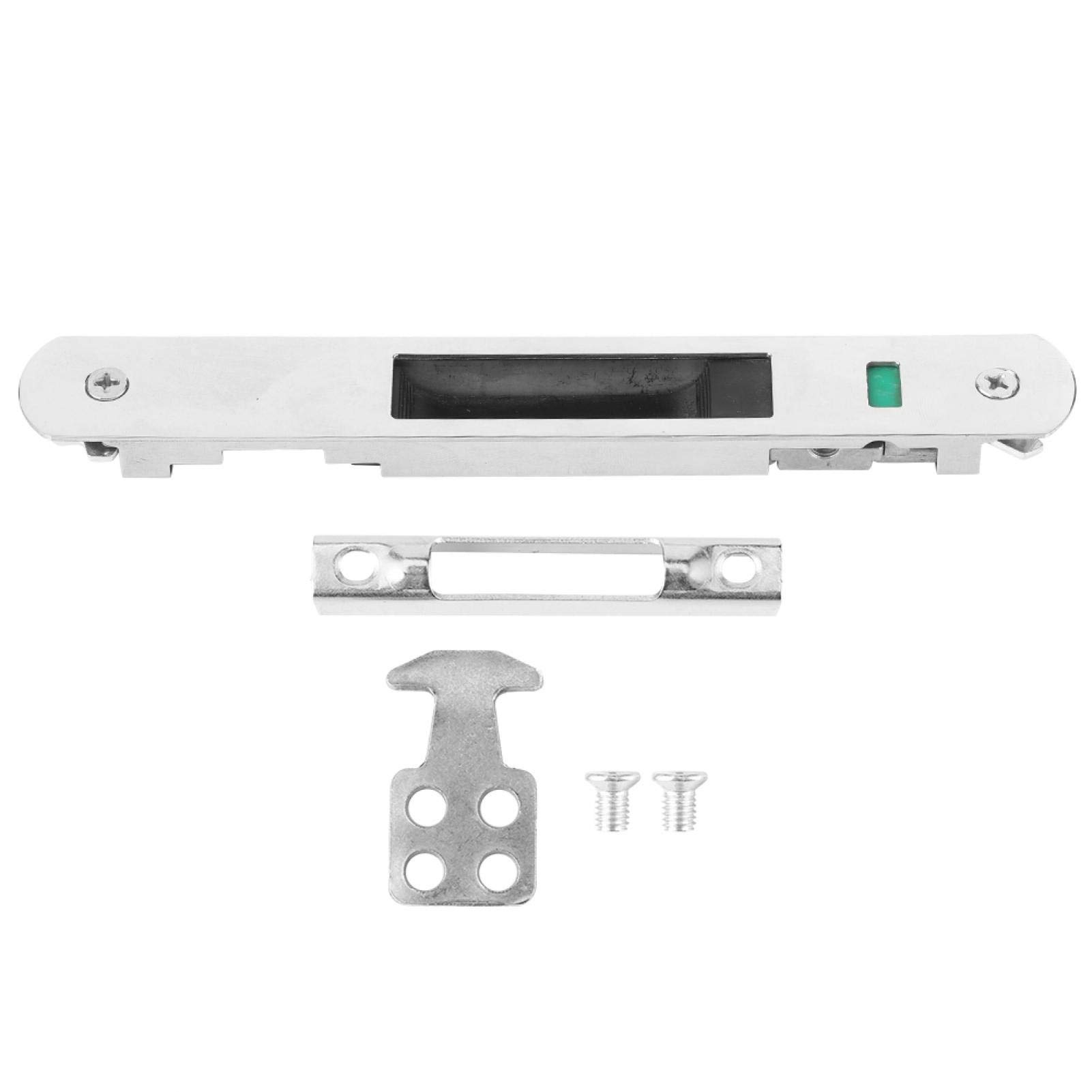 Leylor Sliding Door Lock,Household Stainless Steel Sliding Glass Door,Single Lock Hardware Fittings Suitable for Sliding Glass Door Window,Single Lock Catch Hardware Fittings