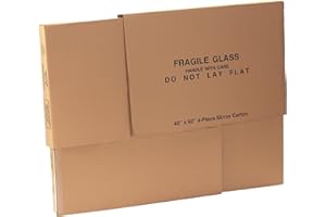AVIDITI Large Mirror Box 40"L x 3.5"W x 60"H (1-Pack), Cardboard Boxes Perfect for Moving, Storing, Packing & Shipping, Ideal for TV's, Picture Frames, Mirrors & Art