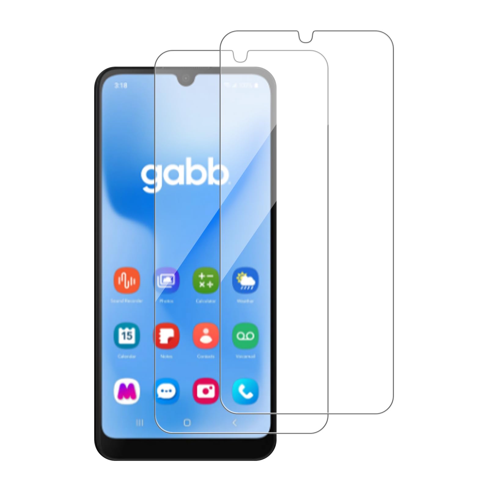 Photo 1 of Heenjer 2 Pack for Gabb Phone 4 Screen Protector, Tempered-Glass, Micro-curved Edges, Case Friendly, Bubble Free, HD Clear, Easy Installation