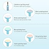 GRTLPOK Baby Nail File Electric Nail Trimmer with LED Light Blue view 5