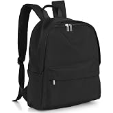 Zicac Canvas Backpack, Classic Basic Daypack, Lightweight Casual Travel Daypack Satchel Backpack Unisex