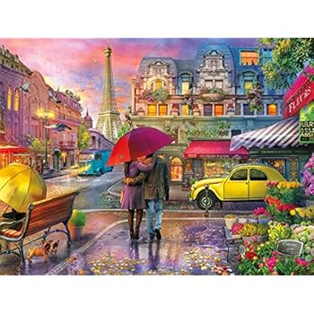 Buffalo Games - Cities in Color - Raining in Paris - 750 Piece Jigsaw Puzzle