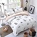 TTMALL Duvet Cover Bedding Sets 3-Pieces Full Queen Size Microfiber, White and Black Panda Animal Patterns Design Prints,Without Comforter (Full/Queen, (1Duvet Cover+2Pillowcases)#02)