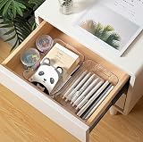 Grace Store 4Pcs Clear Storage Organisers Plastic Bathroom Kitchen Desk Tray view 5