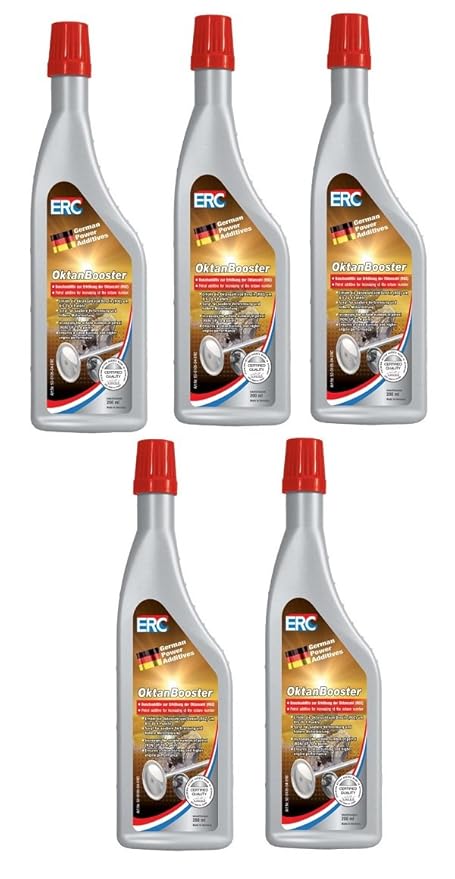 5 Stück 200 ml ERC Benzin Oktan Booster für alle Benzinmotoren Octanbooster Oktanbooster 52-0105-04