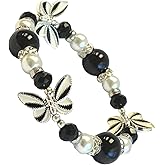 fiona Butterfly Bracelet - Butterfly Jewelry Gift For Women Girls - Butterfly Lovers Gift Stretch Bangle