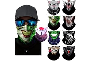 SIDASION Neck Gaiter Mask,Bandana Gator Face Cover Mask Sun UV Protection,Neck Warmer Balaclava,Tube Face Scarf,Headband for outdoor
