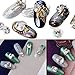 JIEPING 24Pcs Rhinestone Cone-Backed Nail Art Decoration Glitter Charming Shiny Faux Gem 3D DIY Nail Art Tips (24Pcs Clear)