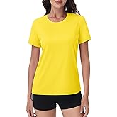 MAGCOMSEN Women's Short Sleeve Shirt UPF 80+ Sun Protection T-Shirts Quick Dry Workout Gym Running Tops
